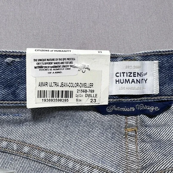 Citizens‎ Of Humanity Amari Ultra Wide Leg Dweller Jeans Womens 23 Blue 26x32